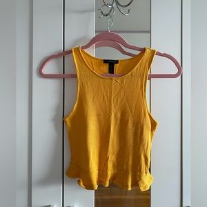 Forever21 Peplum Cropped Tank